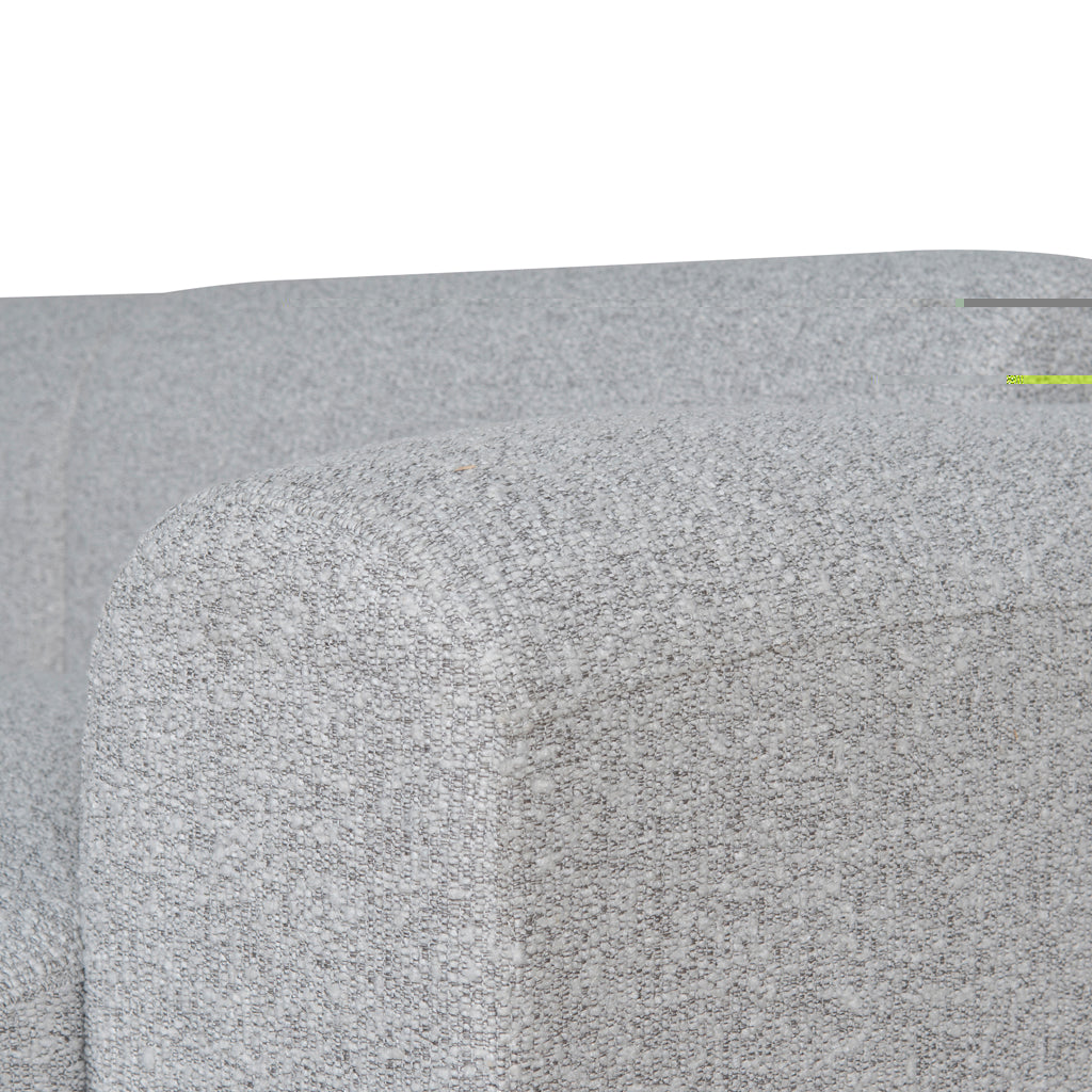 CLC8843-BS 3 Seater Fabric Sofa - Silver Grey Boucle