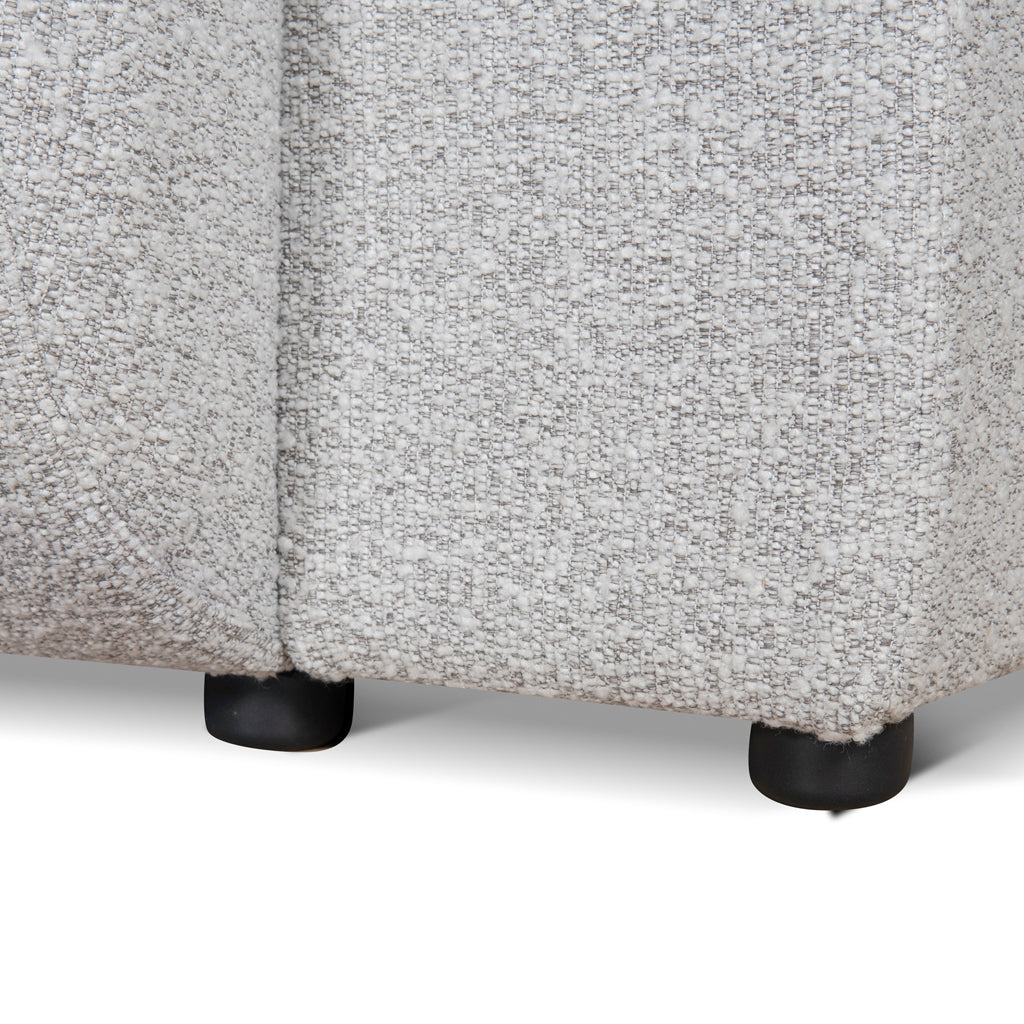 CLC8843-BS 3 Seater Fabric Sofa - Silver Grey Boucle