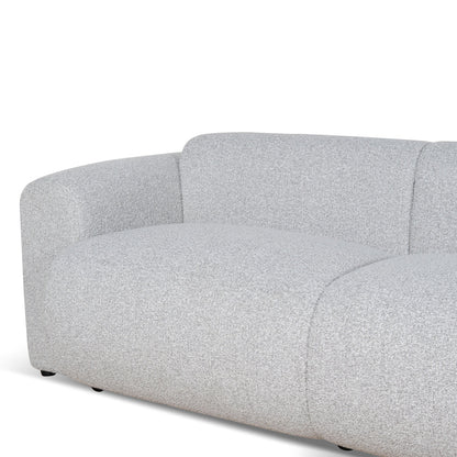 CLC8843-BS 3 Seater Fabric Sofa - Silver Grey Boucle