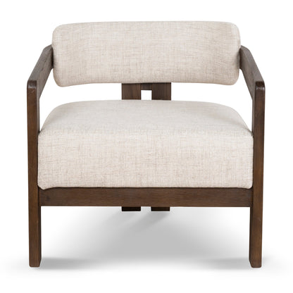 CLC8895-NI Walnut Armchair - Linen
