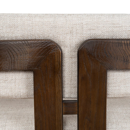 CLC8895-NI Walnut Armchair - Linen