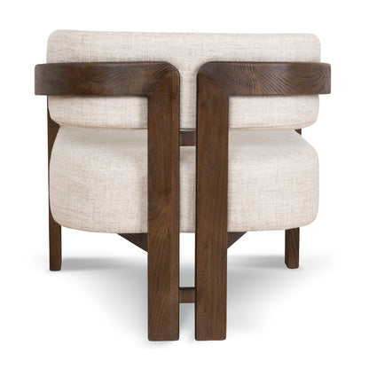 CLC8895-NI Walnut Armchair - Linen