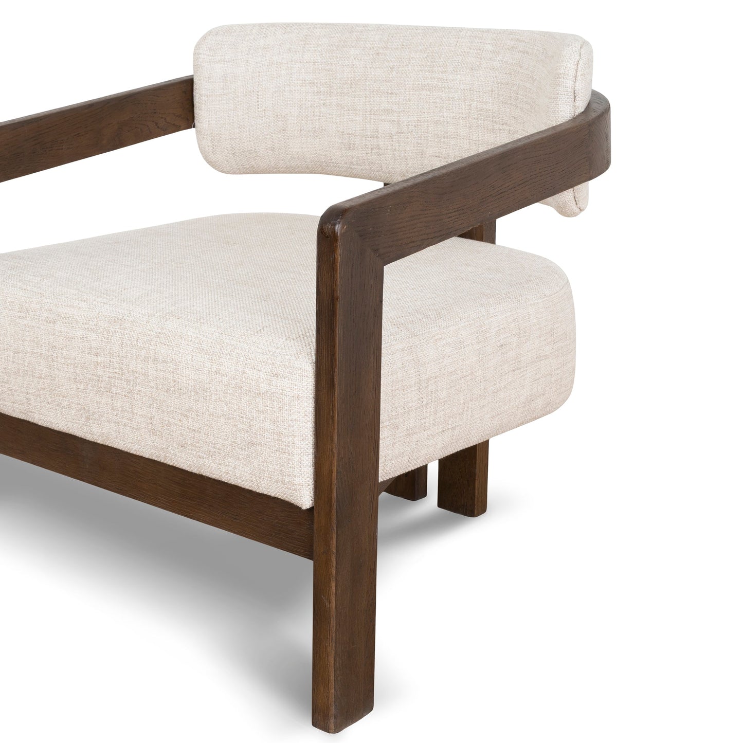 CLC8895-NI Walnut Armchair - Linen