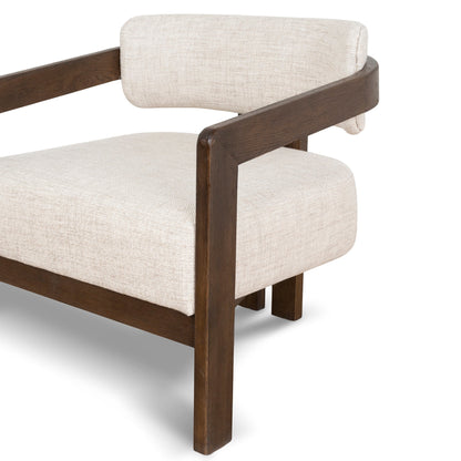 CLC8895-NI Walnut Armchair - Linen