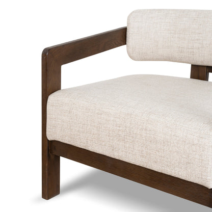 CLC8895-NI Walnut Armchair - Linen