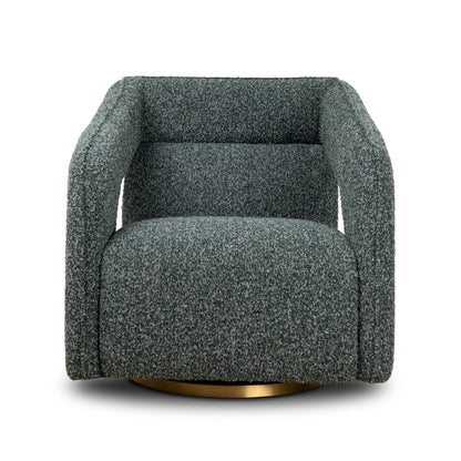 CLC8910-CA Swivel Armchair - Green Boucle
