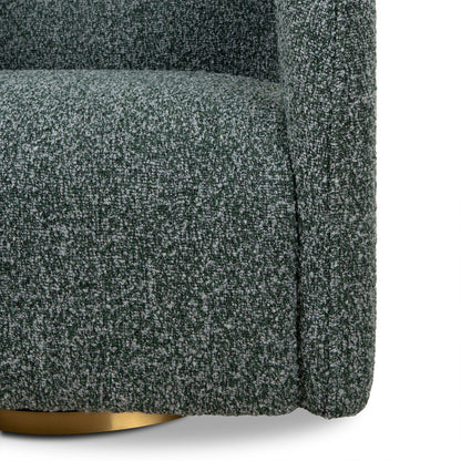 CLC8910-CA Swivel Armchair - Green Boucle
