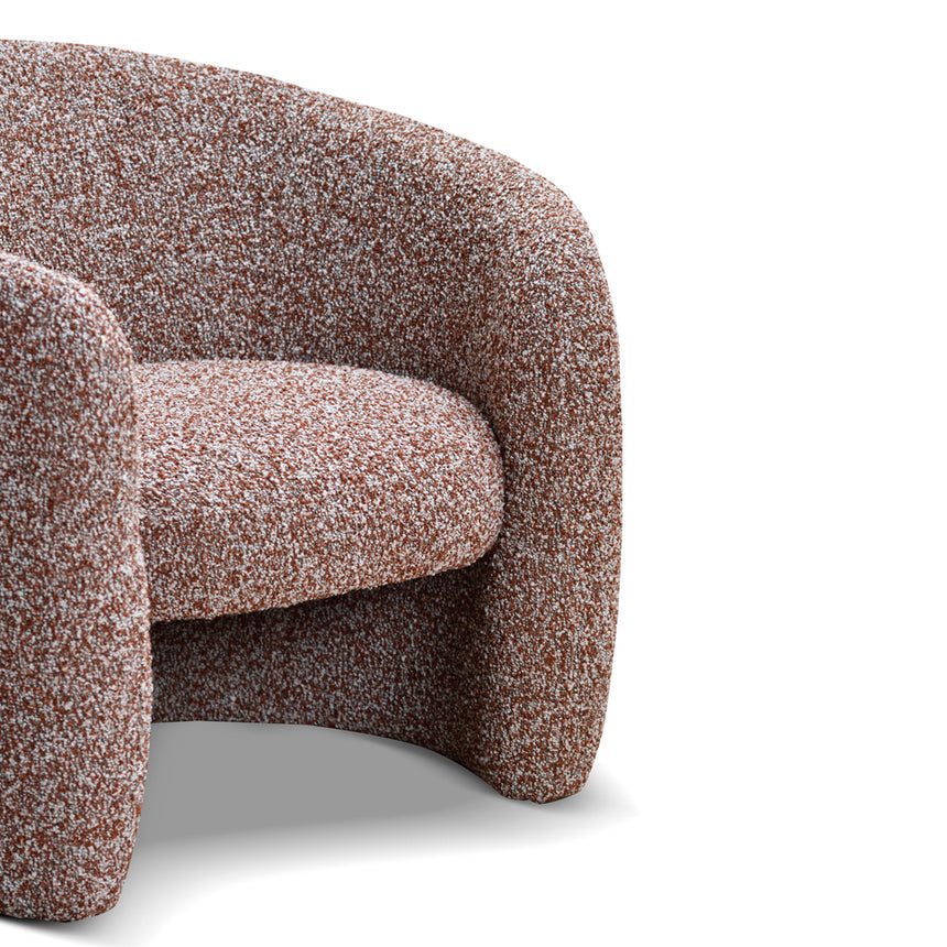 Armchair - Rustic Brown Boucle