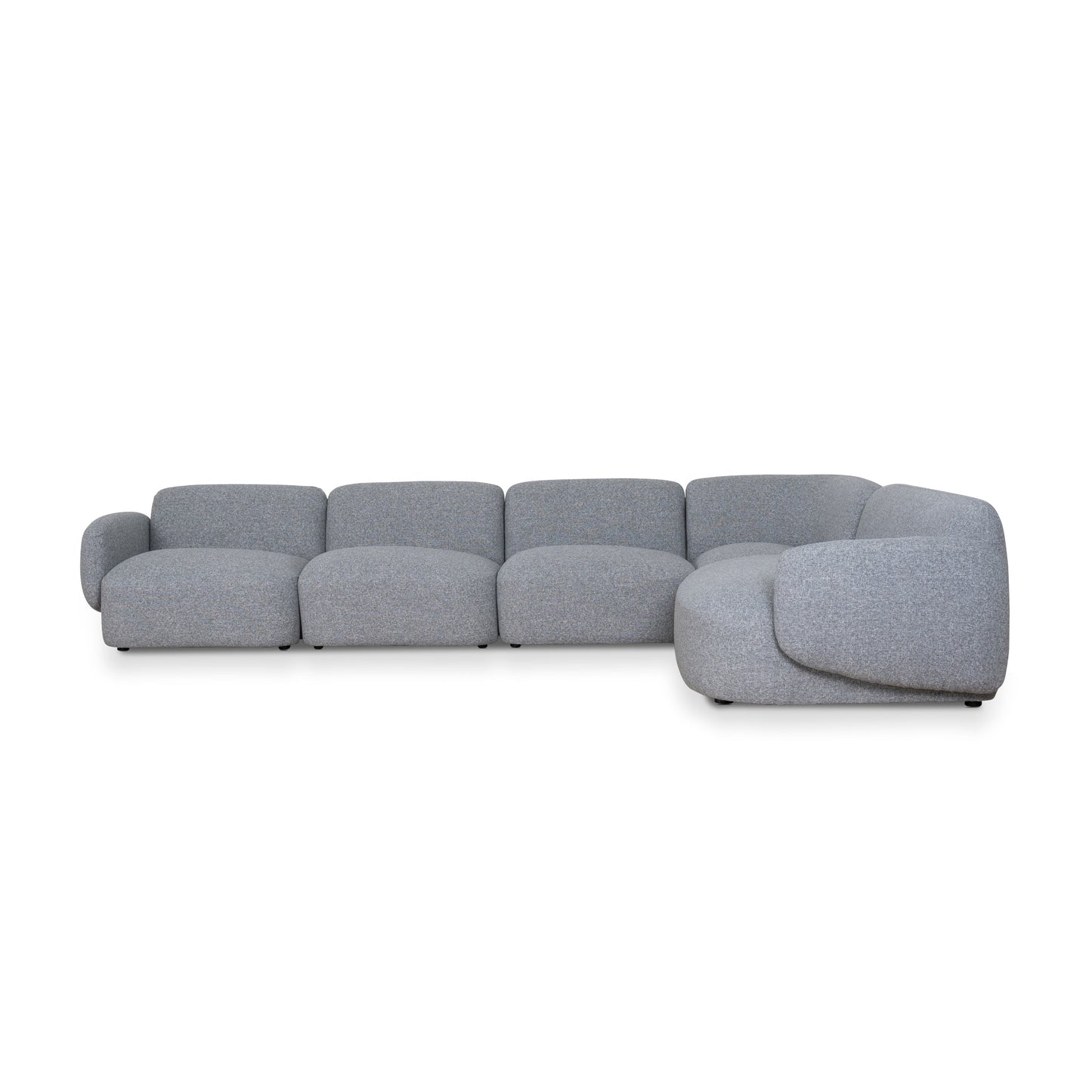 CLC8965-KSO Right Chaise Modular Sofa - Glacier Grey