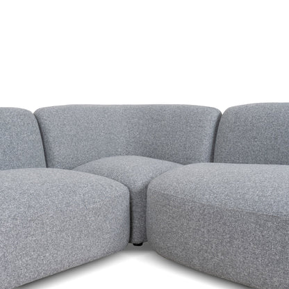 CLC8965-KSO Right Chaise Modular Sofa - Glacier Grey