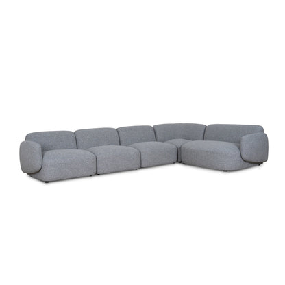 CLC8965-KSO Right Chaise Modular Sofa - Glacier Grey