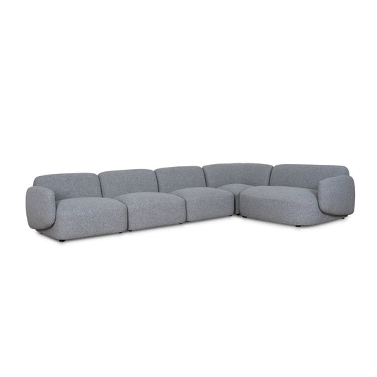 CLC8965-KSO Right Chaise Modular Sofa - Glacier Grey