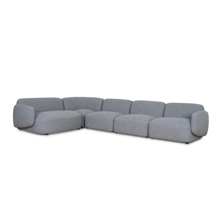 Left Chaise Modular Sofa - Glacier Grey