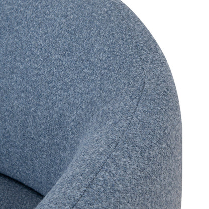 Fabric Armchair - Dark Grey Blue