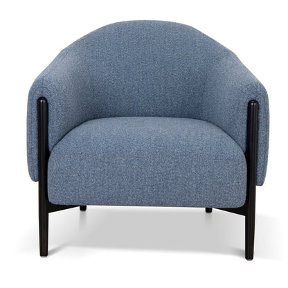 Fabric Armchair - Dark Grey Blue