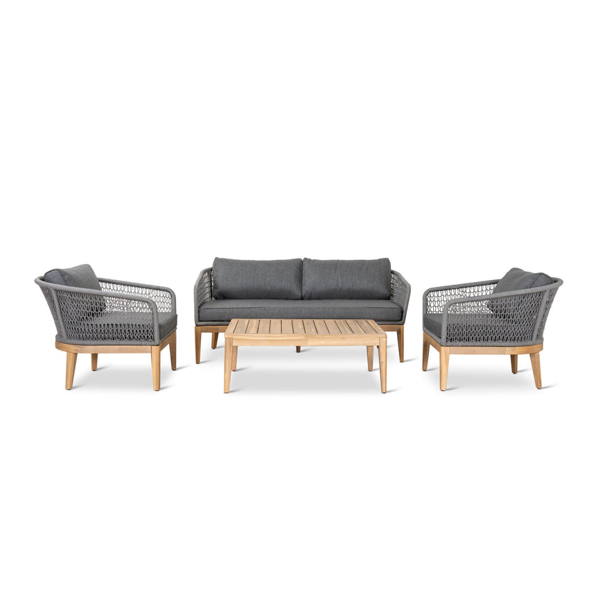 4pcs Outdoor Lounge Set - Grey
