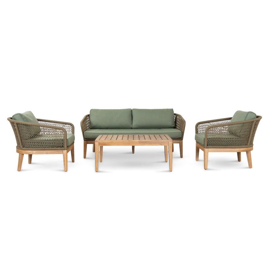 4pcs Outdoor Lounge Set - Royal Stone Green