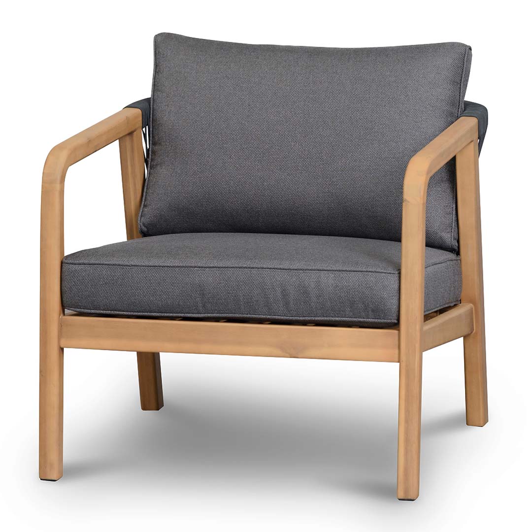 Arlene 4-Piece Outdoor Lounge Set – Natural Acacia – view 13