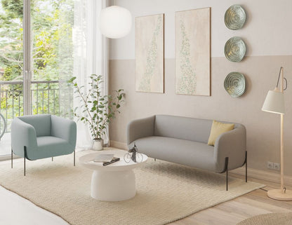 Belle Lounge Chair - Sky Blue