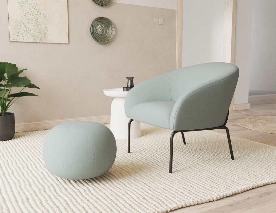 Solace Lounge Chair - Sky Blue