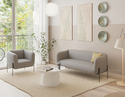 Belle 2.5 Seater Sofa - Cloud Grey