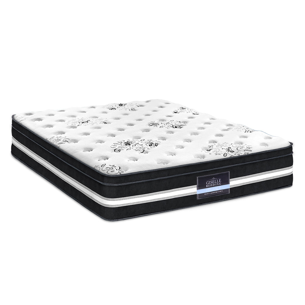 Giselle Bedding Donegal Euro Top Cool Gel Pocket Spring Mattress 34cm Thick King