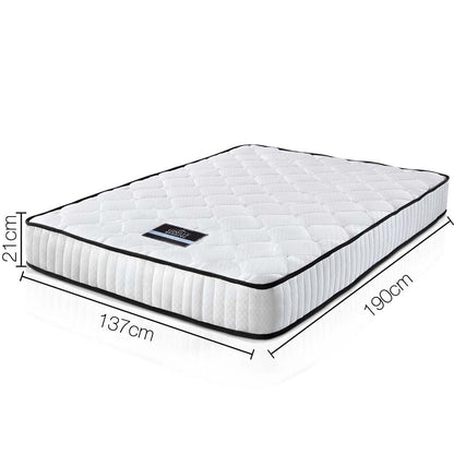 Giselle Bedding Peyton Pocket Spring Mattress 21cm Thick Double