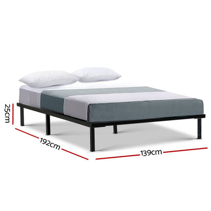 Artiss Bed Frame Double Size Metal Bed Frame TED