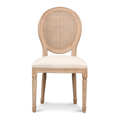 Ex Display - Lenora Elm Dining Chair - Light Beige