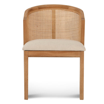 Ex Display - Earlene Fabric Dining Chair - Light Beige