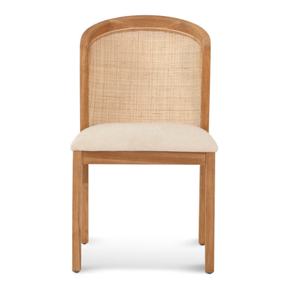 Ex Display - Margie Fabric Dining Chair - Light Beige