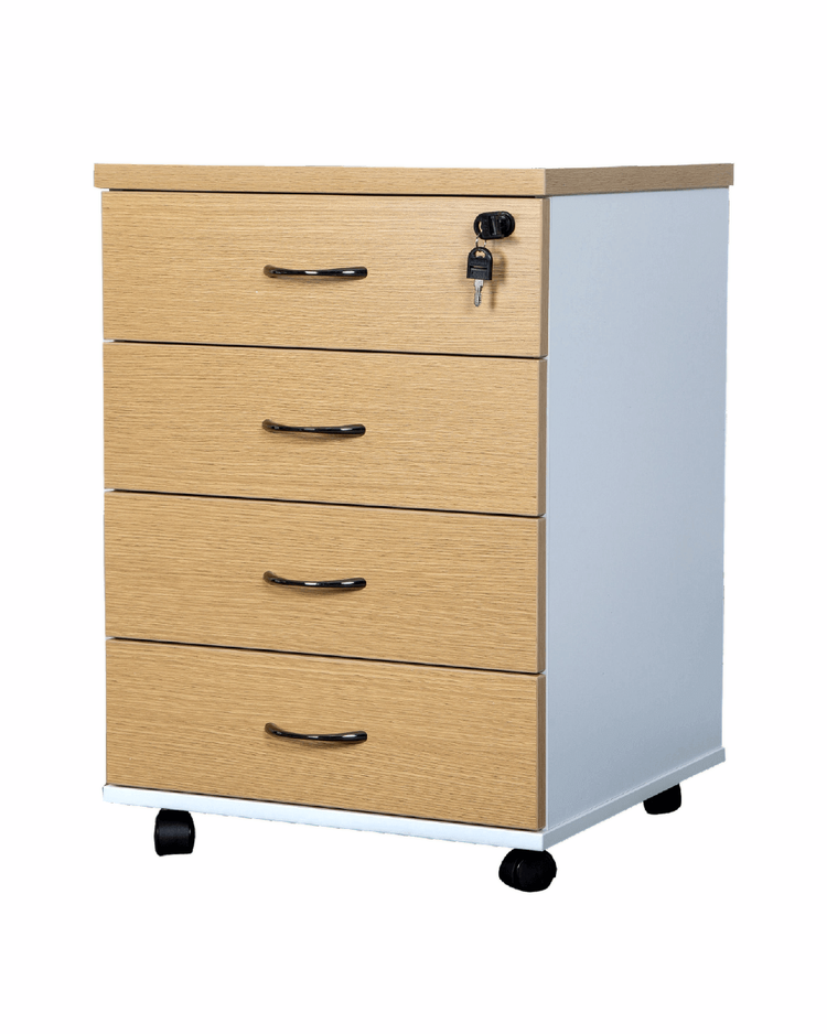 Logan 4 Drawer Mobile Pedestal