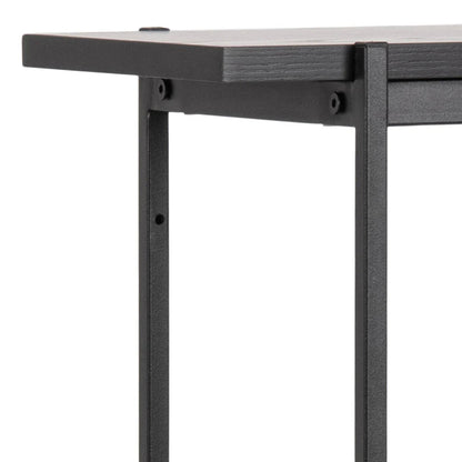 Manrek 94cm Wooden Display Unit - Black