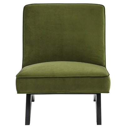 Martyn Slipper Chair - Olive Velvet