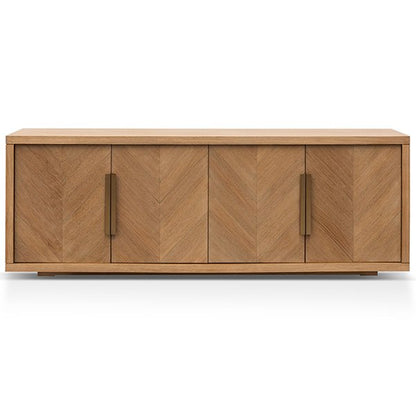 Miriam 2m Buffet Unit - Dusty Oak with Gold Handle
