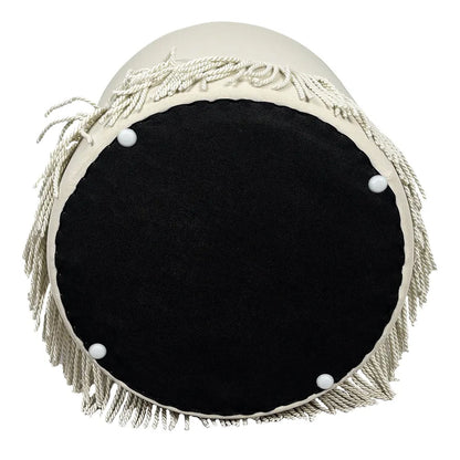 Nemi Stool - Ivory Velvet
