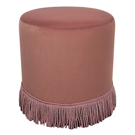 Nemi Stool - Soft Pink Velvet