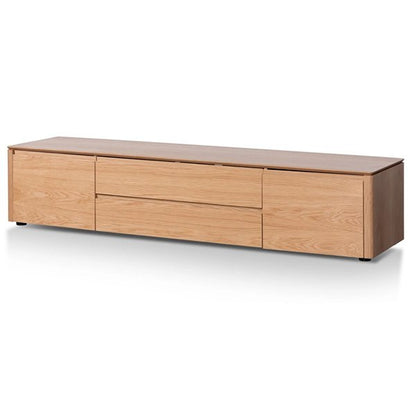 Norris 2m Entertainment TV Unit with Middle Drawer - Natural Oak