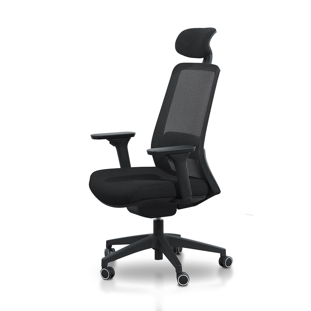 Walther Mesh Office Chair – Full Black – view 5