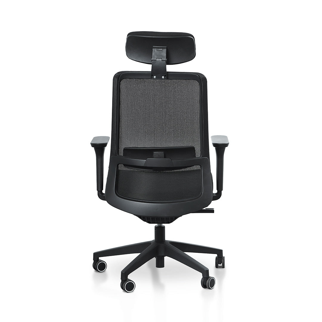 Walther Mesh Office Chair – Full Black – view 12