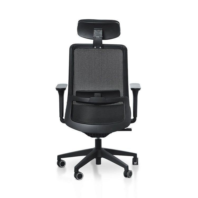 Walther Mesh Office Chair – Full Black – view 12