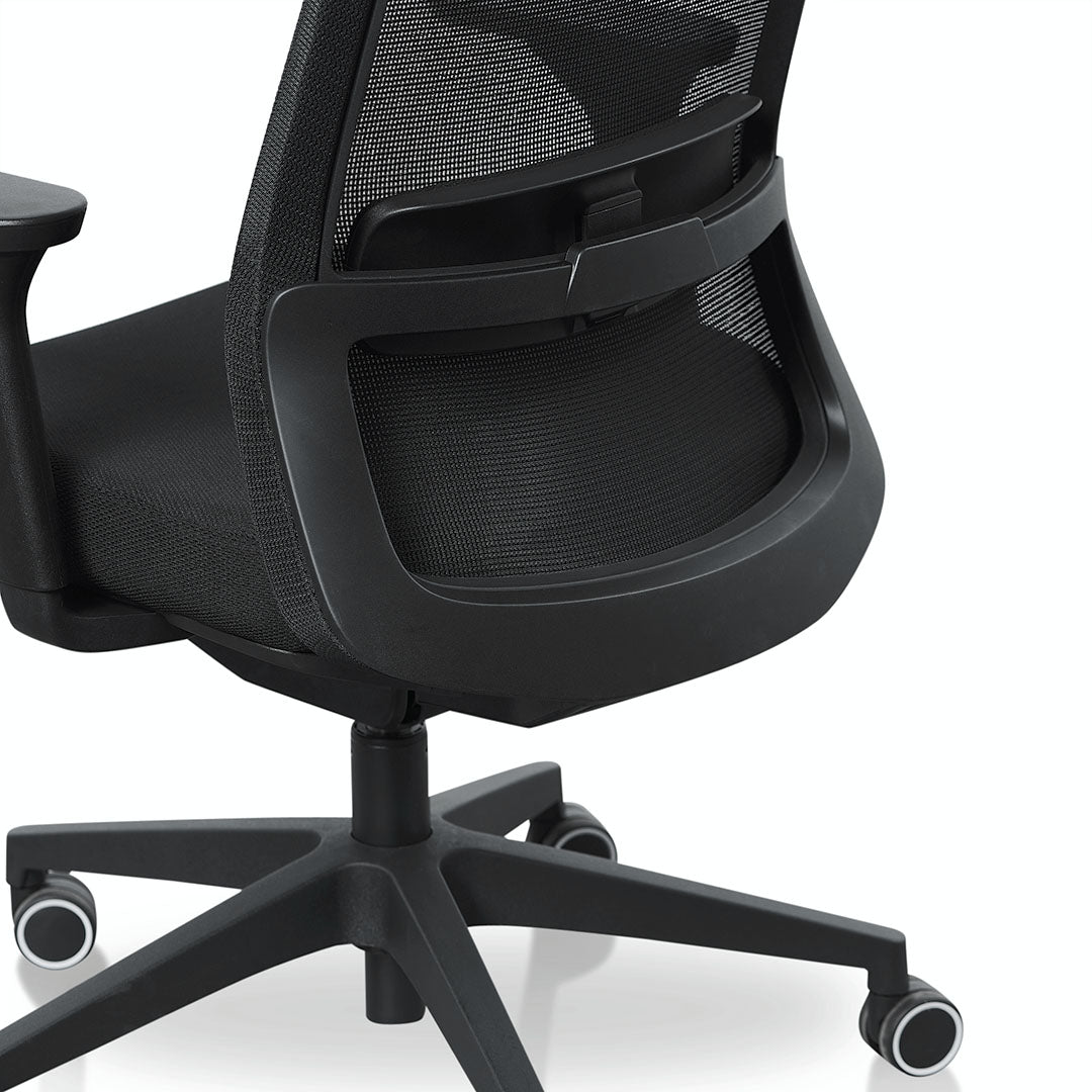Walther Mesh Office Chair – Full Black – view 9