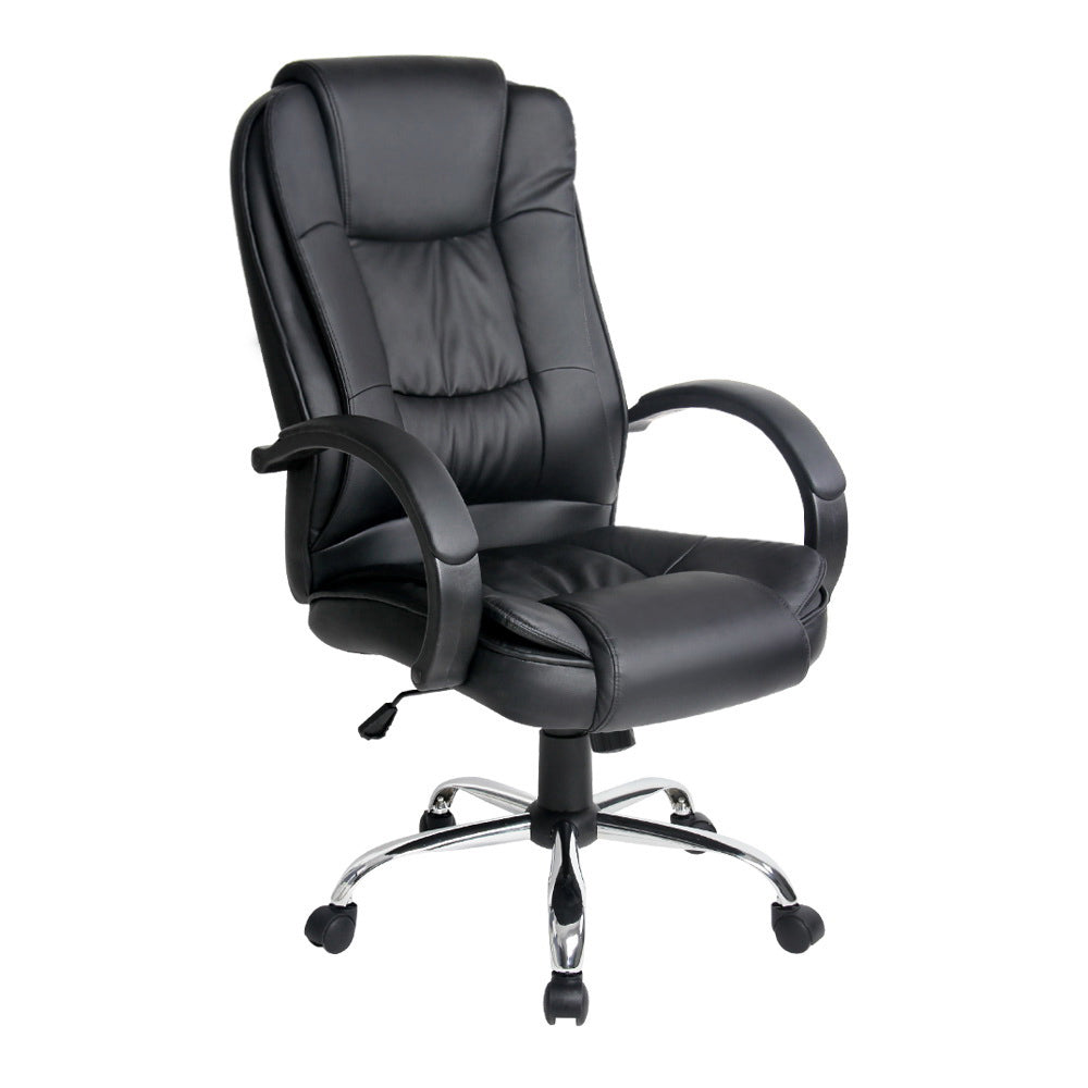 Executive PU Leather Office Desk Computer Chair - Black