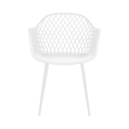 Gardeon 4PC Outdoor Dining Chairs PP Lounge Chair Patio Furniture Garden White