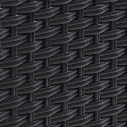 Gardeon Outdoor Patio Furniture Recliner Chairs Table Setting Wicker Lounge 5pc Black