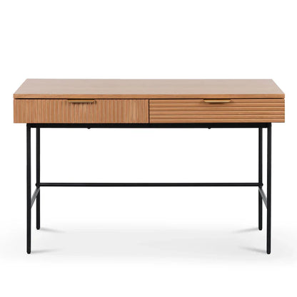 Designer Home Office Desk - Dark Oak