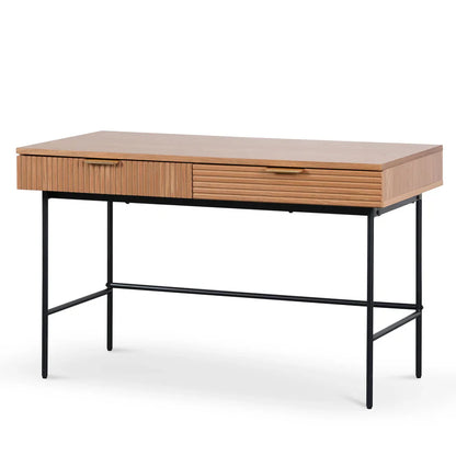 Designer Home Office Desk - Dark Oak