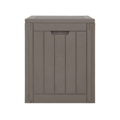 Gardeon Outdoor Storage Box 118L Container Lockable Garden Toy Tool Shed Grey