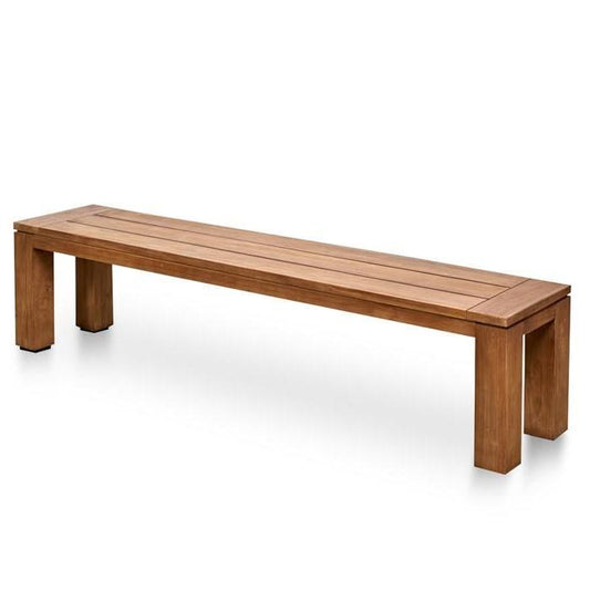 Bairo 1.3m Teak Outdoor Bench - Natural