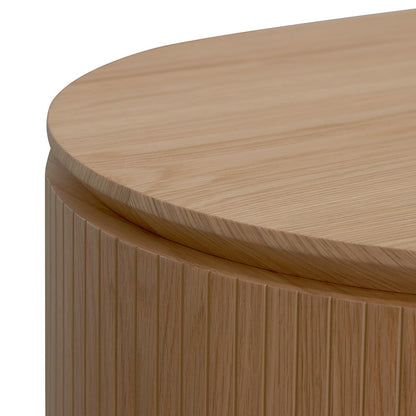 1.77m Right Drawer Office Desk - Natural Oak